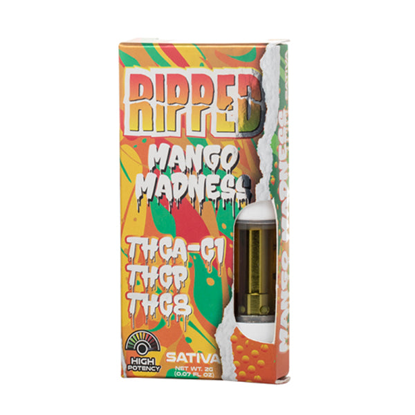 Ripped THCA-1C + THCP + THC8 Cartridge (2g) | Mango Madness with Packaging