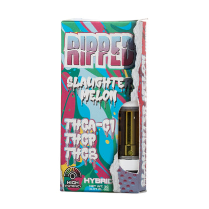 Ripped THCA-1C + THCP + THC8 Cartridge (2g) | Slaughter Melon with Packaging