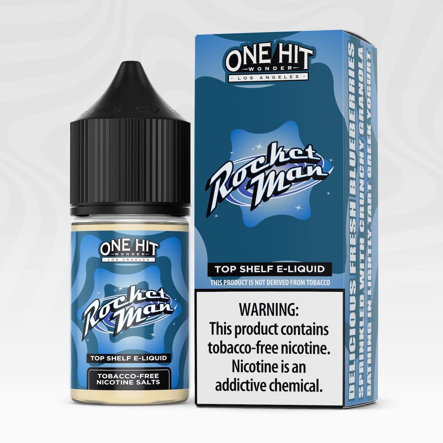 One Hit Wonder TFN Salt Series E-Liquid 30mL (Salt Nic) | Rocket Man with packaging