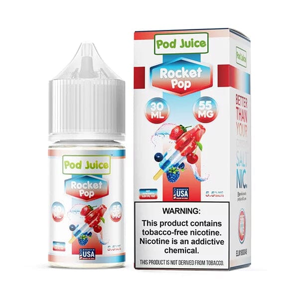 Pod Juice Salt TFN Series E-Liquid 30mL (Salt Nic) |  Rocket Pop with Packaging