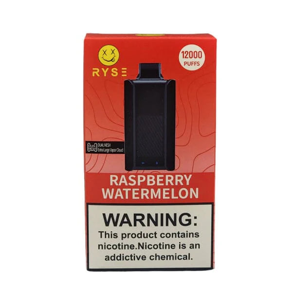 Ryse Disposable | 12000 Puffs | 18mL | 50mg | MOQ 10 | Raspberry Watermelon with Packaging