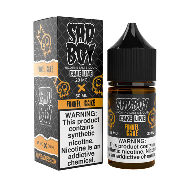 Sadboy Salt Series E-Liquid 30mL (Salt Nic) | Funnel cake with packaging