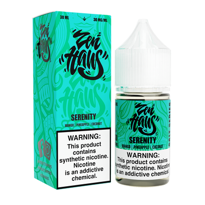 Zen Haus Salt Series E-Liquid | 30mL | (Salt Nic) | Serenity with packaging