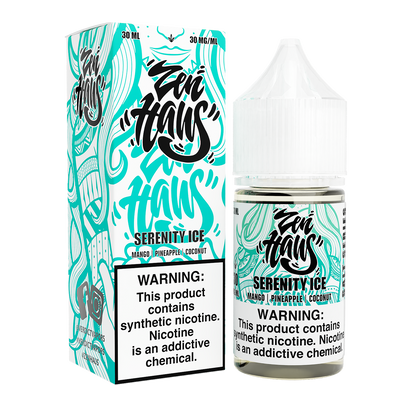 Zen Haus Salt Series E-Liquid | 30mL | (Salt Nic) | Serenity Ice with packaging