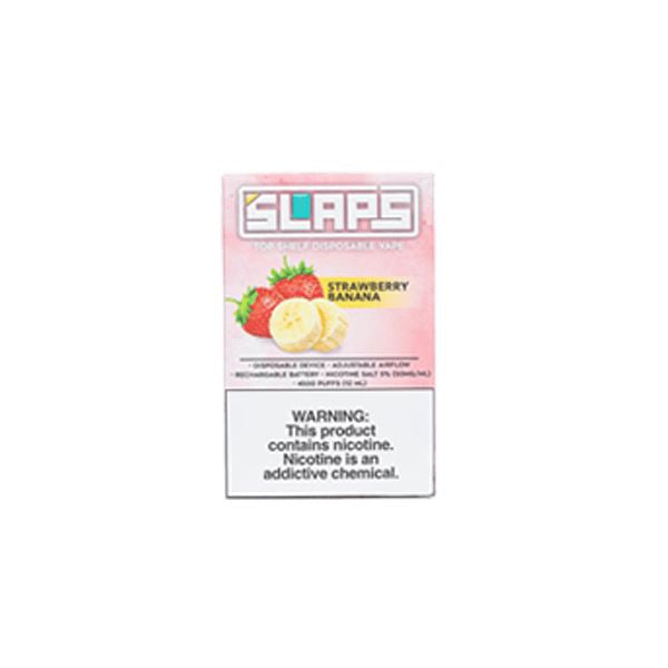 Slaps Disposable 4500 Puffs 12mL 50mg | MOQ 10 | Strawberry Banana with Packaging