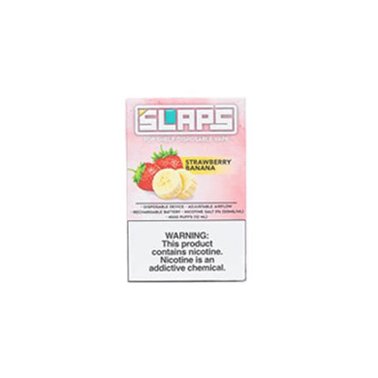Slaps Disposable 4500 Puffs 12mL 50mg | MOQ 10 | Strawberry Banana with Packaging