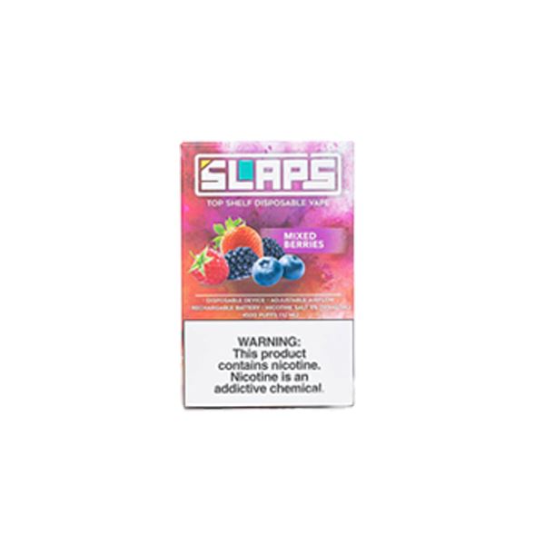 Slaps Disposable 4500 Puffs 12mL 50mg | MOQ 10 | Mixed Berries with Packaging