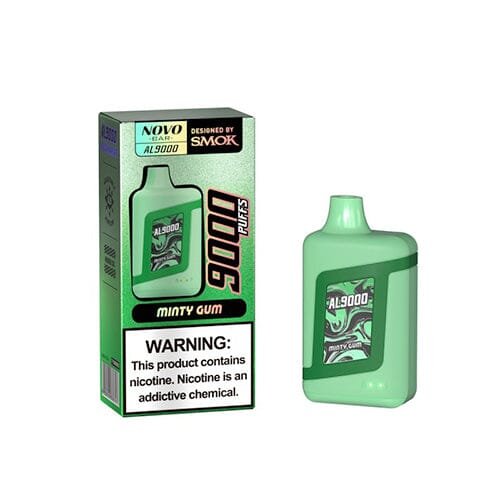 SMOK Novo Bar AL9000 Disposable 9000 Puffs 15mL 50mg  MOQ 5 | Minty Gum with Packaging