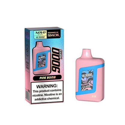SMOK Novo Bar AL9000 Disposable | 9000 Puffs | 15mL | 50mg | MOQ 5 | Pink Bomb with Packaging