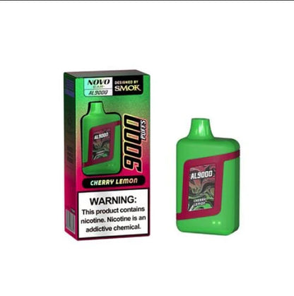 SMOK Novo Bar AL9000 Disposable | 9000 Puffs | 15mL | 50mg | MOQ 5 | Cherry Lemon with Packaging