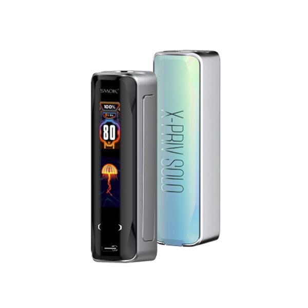 SMOK X-Priv Solo 80W Box Mod (Mod Only) | Front and Back - Pale Blue