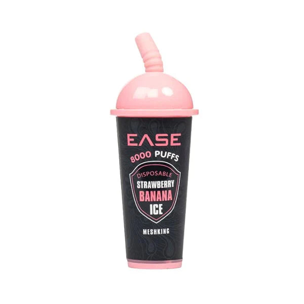 Snowwolf Ease Disposable | 8000 Puffs | 18mL | 5% |  MOQ 10 | Strawberry Banana Ice