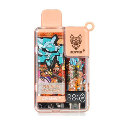Snowwolf Easy Smart Disposable | 9000 Puffs | 18mL | 50mg | MOQ 5 | Peach Burst