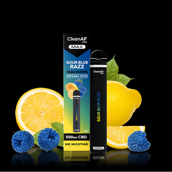 CleanAF CBD MAX Disposable | 1500 Puffs | 500mg | 6mL