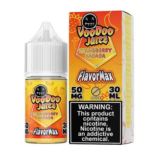 Voodoo Juice FlavorMax Salt Series E-Liquid 30mL - Strawberry Banana with packaging