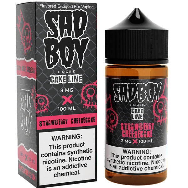 Sadboy Series E-Liquid 100mL | Strawberry Cheesecake with Packaging