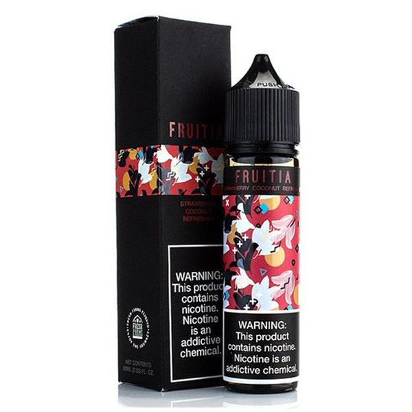 FRUITIA by Fresh Farms E-Liquid 60mL (Freebase) | Strawberry Coconut with packaging