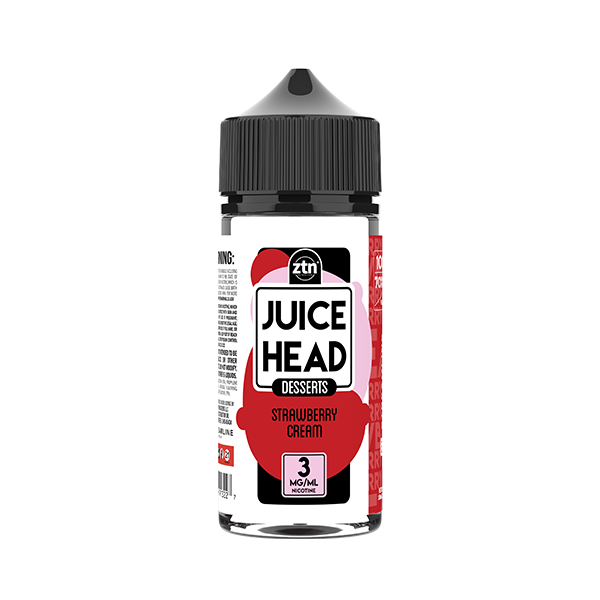 Juice Head Series E-Liquid | 100mL (Freebase) Strawberry Cream