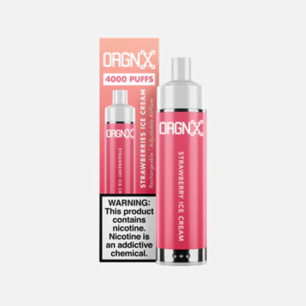 ORGNX Disposable 4000 puffs 9mL 50mg | MOQ 10 Strawberry Ice Cream