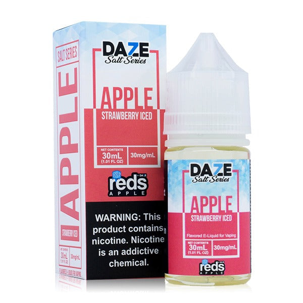 Reds Salt Series E-Liquid 30mL Salt Nic Strawberry Iced with Packaging