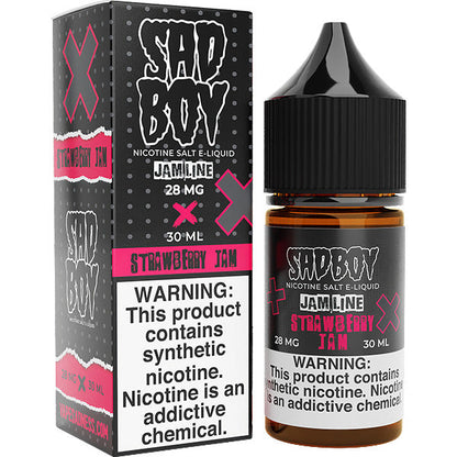 Sadboy Salt Series E-Liquid | 30mL (Salt Nic) | 28mg | Strawberry Jam with packaging