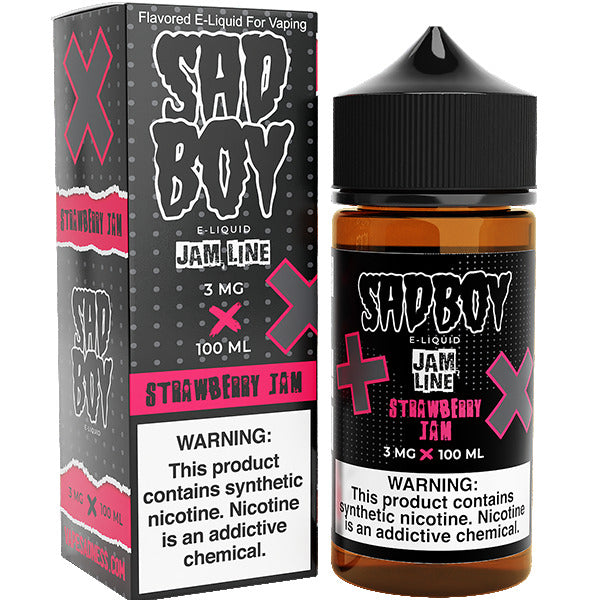 Sadboy Series E-Liquid 100mL | Strawberry Jam with Packaging