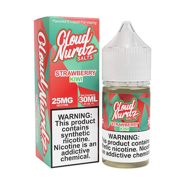 Cloud Nurdz Salt Series E-Liquid 30mL Strawberry Kiwi with packaging