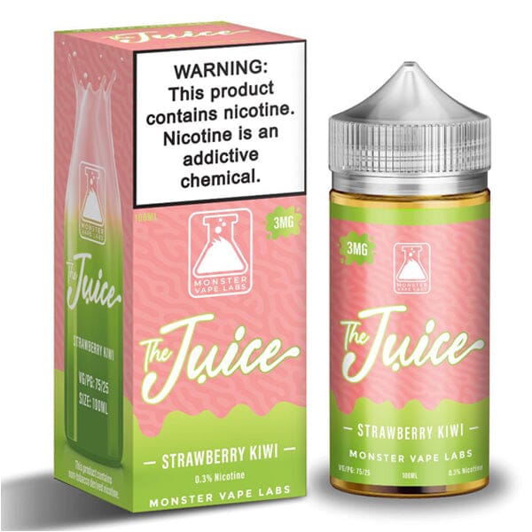 Jam Monster Juice Series E-Liquid 100mL (Freebase) | Strawberry Kiwi with Packaging