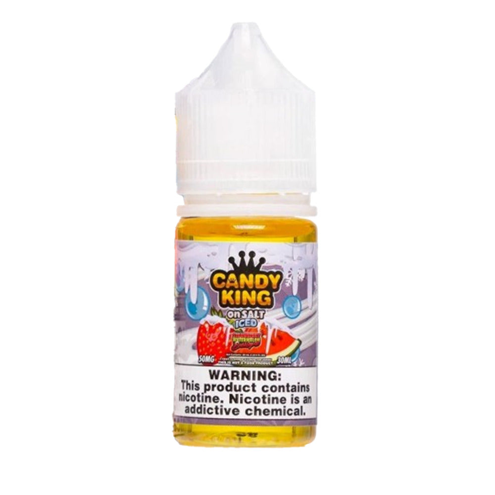 Candy King on Salt Series E-Liquid | 30mL | 50mg | Salt Nic | Strawberry Watermelon Bubblegum Iced