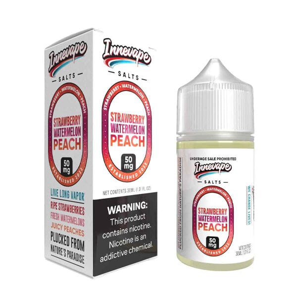 Innevape Salt Series E-Liquid | 30mL | 50mg | Salt Nic | Strawberry Watermelon Peach with Packaging