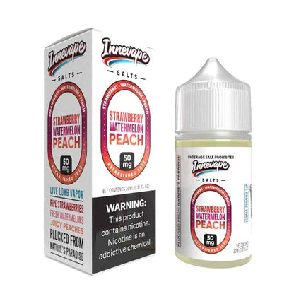 Innevape Salt Series E-Liquid | 30mL | 50mg | Salt Nic | Strawberry Watermelon Peach with Packaging