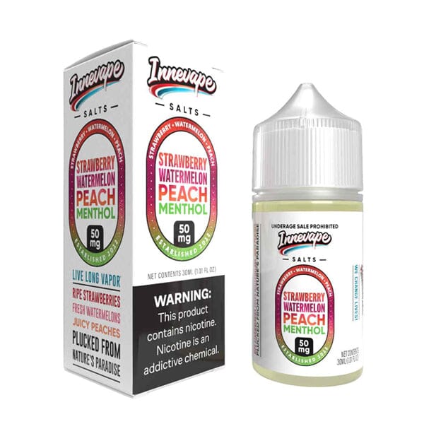 Innevape Salt Series E-Liquid 30mL (Salt Nic) - Strawberry Watermelon Peach Menthol with Packaging