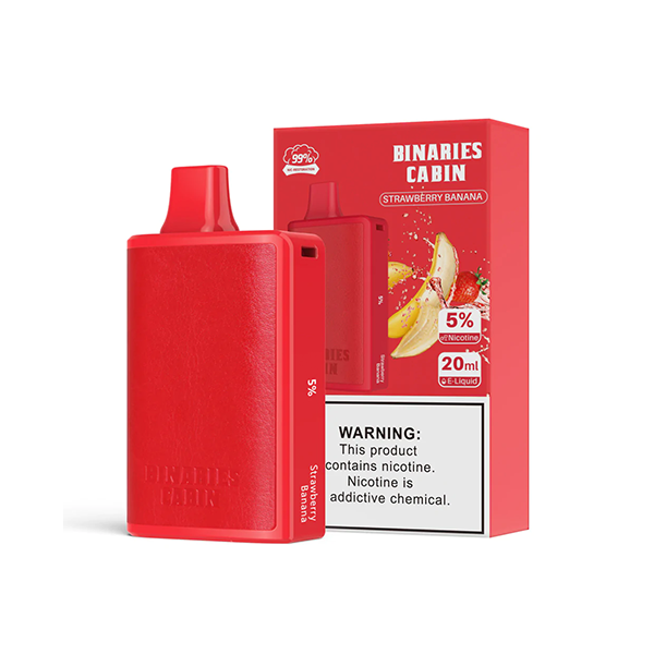 HorizonTech Binaries Cabin Disposable 10,000 puffs 20mL 50mg | MOQ 10 | Strawberry Banana with Packaging