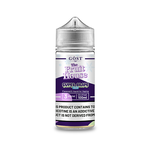 The Fruit House TFN E-Liquid | 100mL | 3MG | (Freebase) | Super Grape Iced