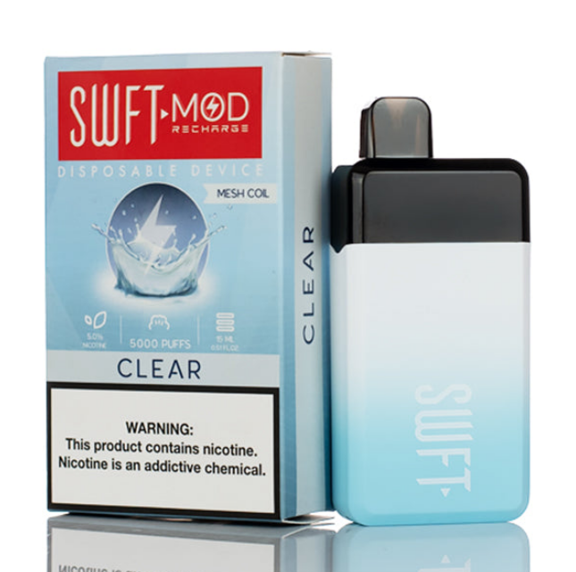 SWFT Mod Disposable 5000 Puffs 15mL 50mg | MOQ 10 | Clear with Packaging