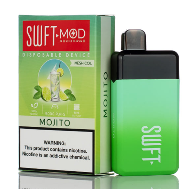 SWFT Mod Disposable 5000 Puffs 15mL 50mg | MOQ 10 | Mojito with Packaging