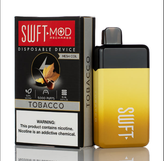 SWFT Mod Disposable 5000 Puffs 15mL 50mg | MOQ 10 | Tobacco with Packaging