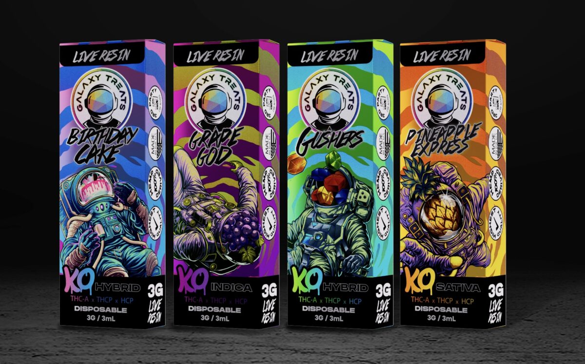 Galaxy Treats KO Live Resin THC-A + THC-P + HCP Disposable