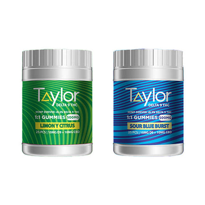 Taylor – CBD + D9 Gummies | 25pc | 500mg