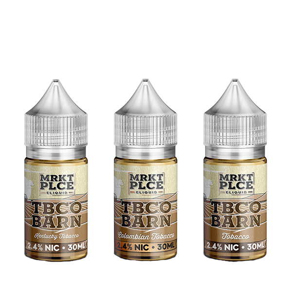 TBCO Barn by MRKT PLCE Salt Series E-Liquid 24mg | 30mL (Salt Nic) Group Photo