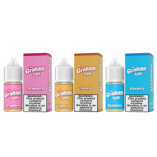 The Graham Salt Series E-Liquid 30mL Group Photo