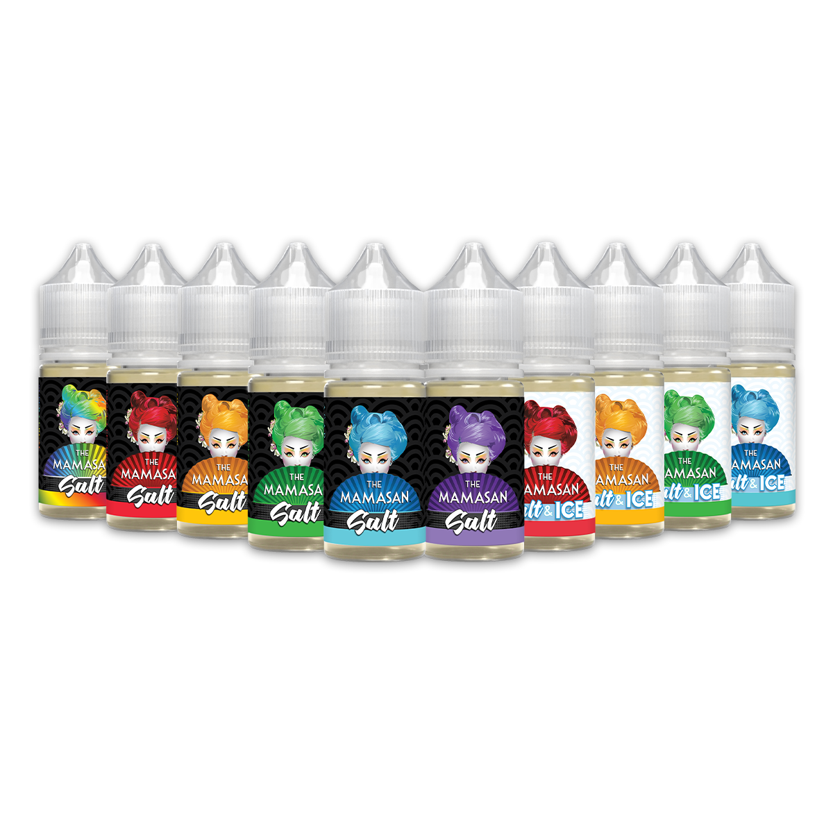 The Mamasan Salt Series E-Liquid 30mL Group Photo