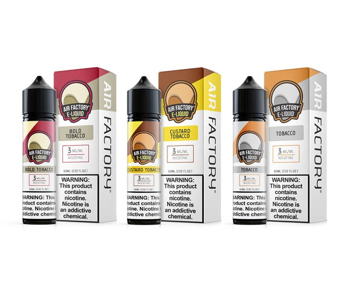 Air Factory E-Juice 60mL (Freebase) | Tobacco Group Photo