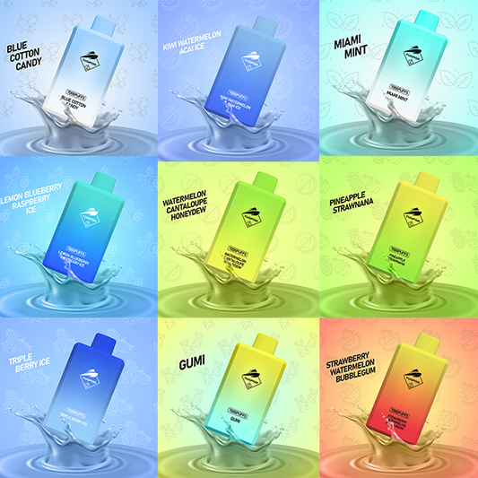 Tugpod BOX Disposable | 7000 Puffs | 16mL | 50mg | MOQ 10 | Group Photo