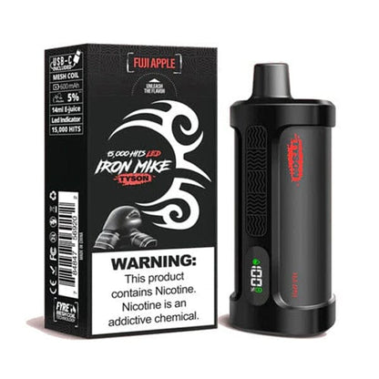 Tyson 2.0 Iron Mike Disposable 15000 Puffs 14mL 50mg MOQ 5 | Fuji Apple with Packaging