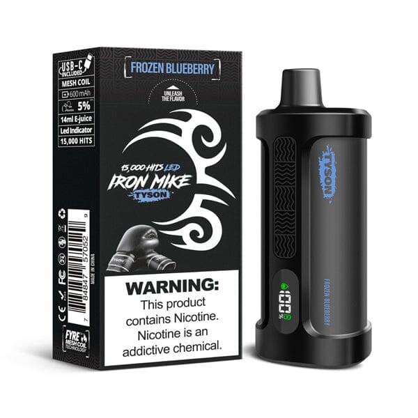 Tyson 2.0 Iron Mike Disposable 15000 Puffs 14mL 50mg MOQ 5 | Frozen Blueberry with Packaging
