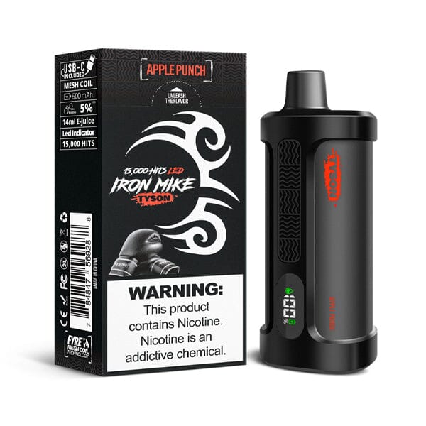 Tyson 2.0 Iron Mike Disposable 15000 Puffs 14mL 50mg MOQ 5 | Apple Punch with Packaging
