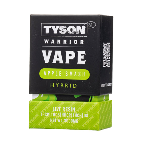 Tyson 2.0 Warrior Live Resin Disposable (3g) | Apple Smash with Packaging