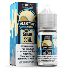 Air Factory TFN Salt Series E-Liquid 30mL (Salt Nic) | 50mg Vanilla Crunch Kookie Krunch with Packaging