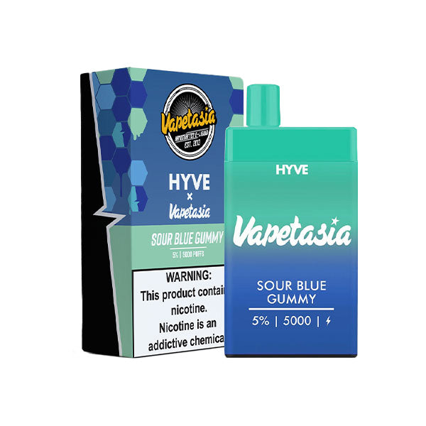 Vapetasia Hyve Mesh Disposable 5000 Puffs 12mL 50mg | MOQ 5 | Sour Blue Gummy with Packaging